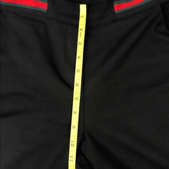 LOVESONG Black Pants w/ Green & Red Stripe SZ M - Picture 4 of 10